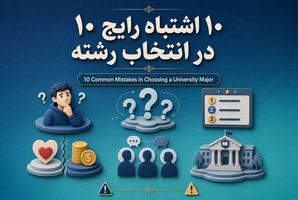 اشتباهات رایج در انتخاب رشته